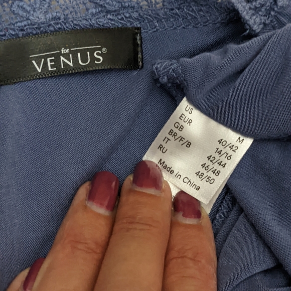 Lascana for Venus Short Sleeve Shirt Size Md 100% Cotton - Picture 5 of 5